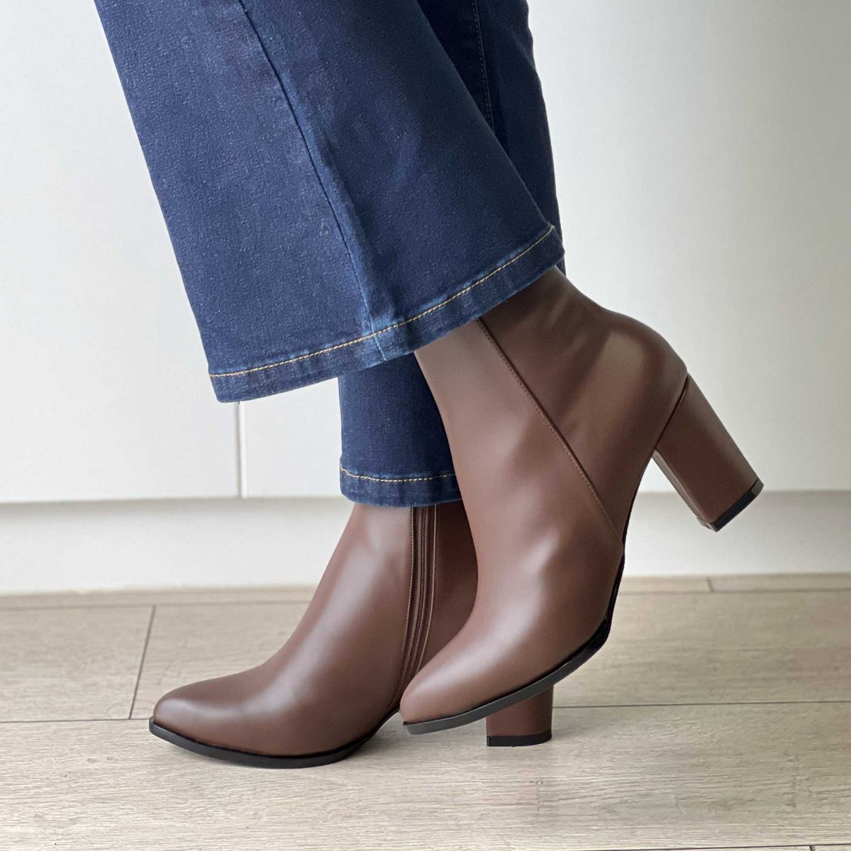 GENERICO - BOTIN MARRON ITALA PARA MUJER TACO 7