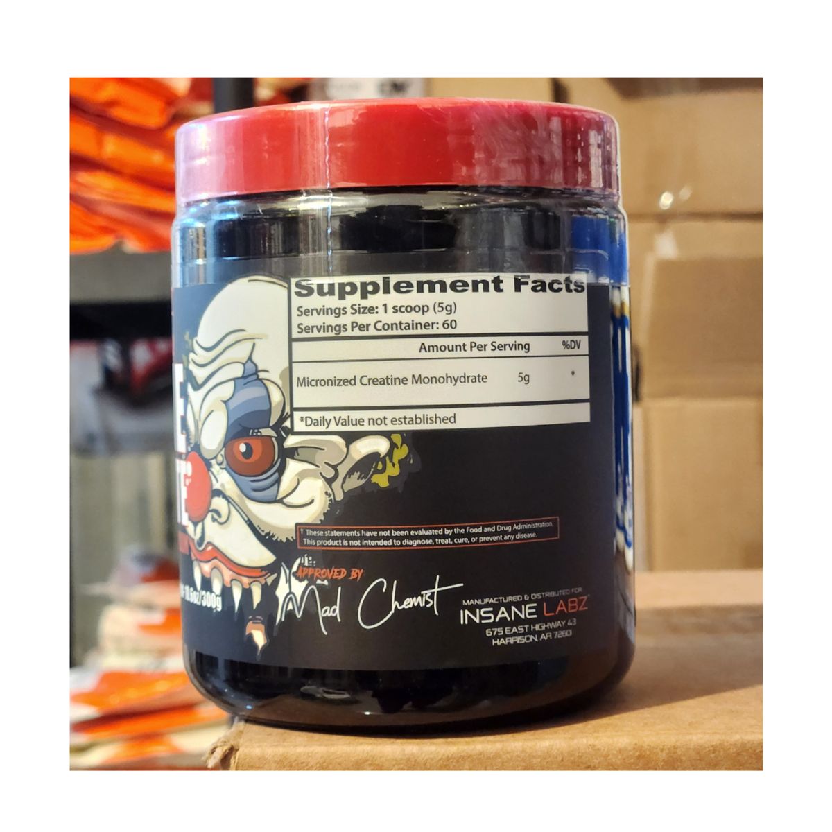 INSANE LABZ - Creatina Insane Labz 300 g - 60 servicios