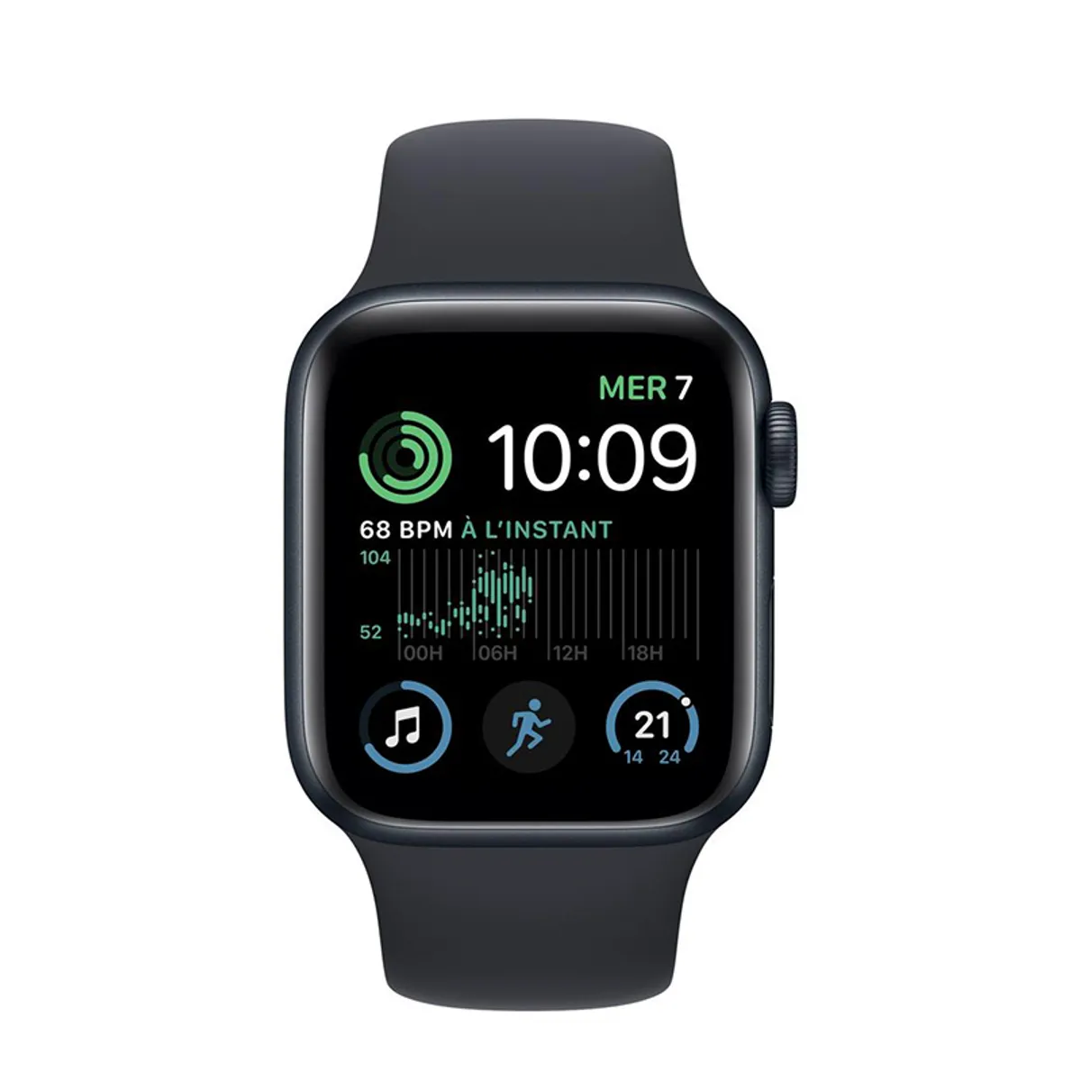 APPLE - Apple Watch Series SE 2 GPS 44mm Negro Reacondicionado Grado A
