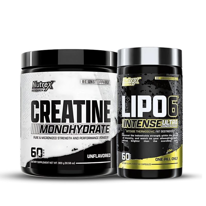 NUTREX RESEARCH - Creatina Nutrex Research 300 g + Lipo 6 Black Intense 60 cap