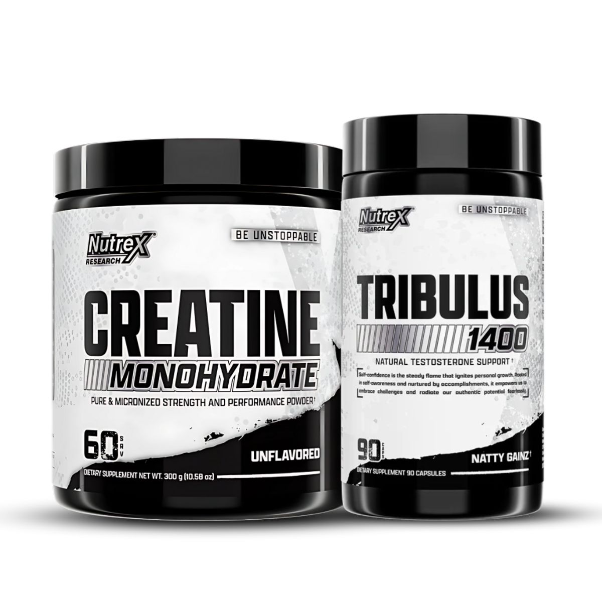 NUTREX RESEARCH - Creatina Nutrex Research 300 g micronizada + Tribulus 1400 - 90 cap
