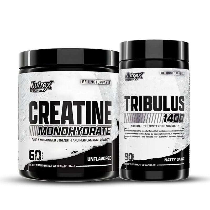 NUTREX RESEARCH - Creatina Nutrex Research 300 g micronizada + Tribulus 1400 - 90 cap