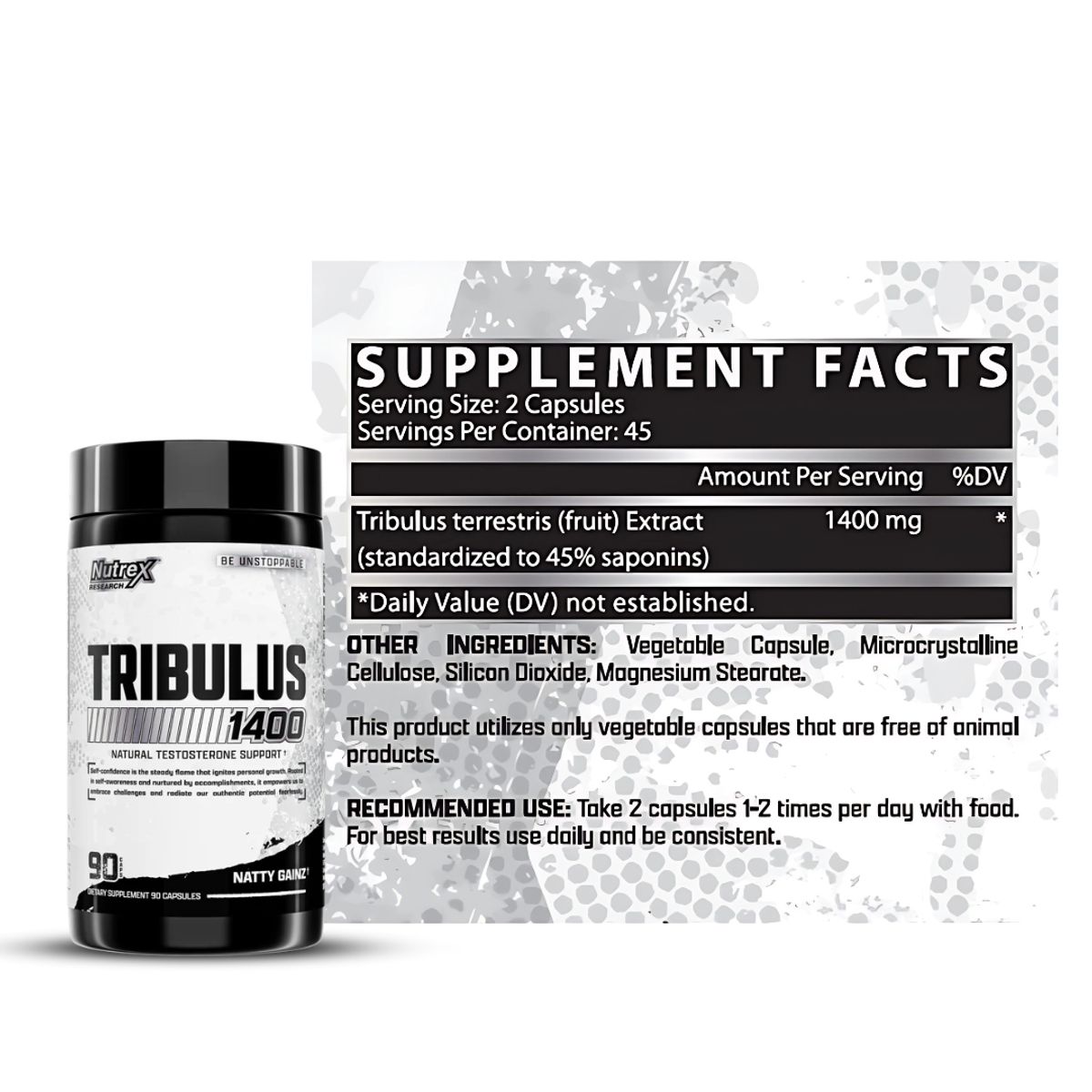 NUTREX RESEARCH - Creatina Nutrex Research 300 g micronizada + Tribulus 1400 - 90 cap