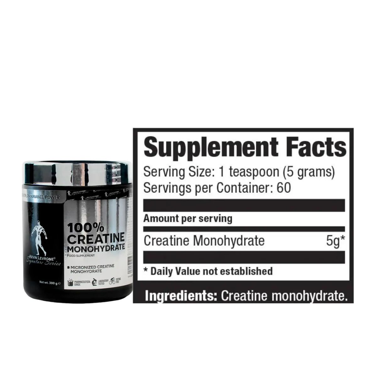 KEVIN LEVRONE - Creatina Kevin Levrone 300 G 120 servicios - Creatina Monohidratada y Micronizada