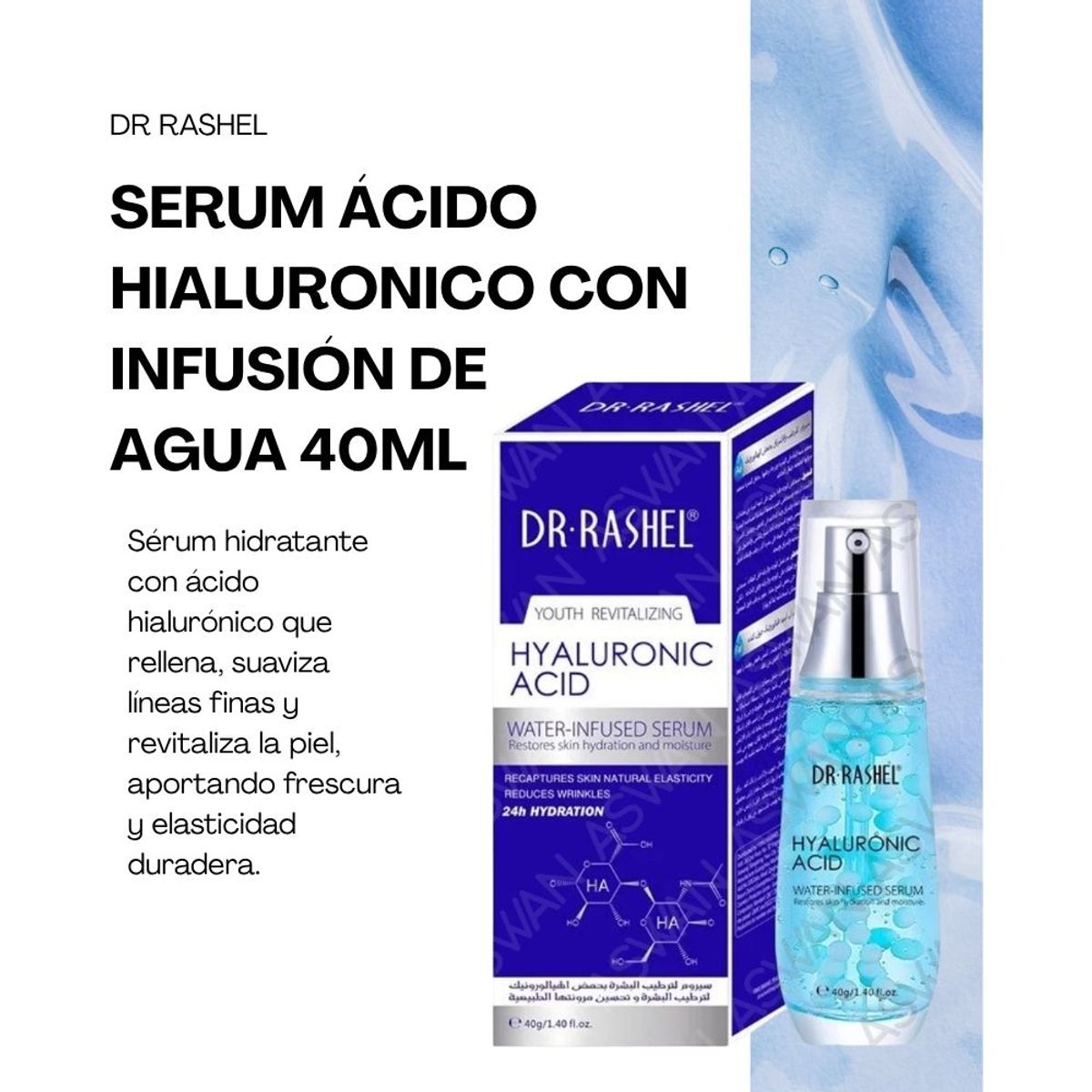 GENERICO - Serum Ácido Hialuronico Con Infusión de Agua 40ml - DR RASHEL