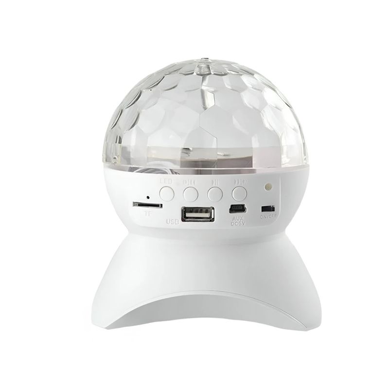 GENERICO - Proyector Bocina con Luces Giratorias para Disco en Blanco