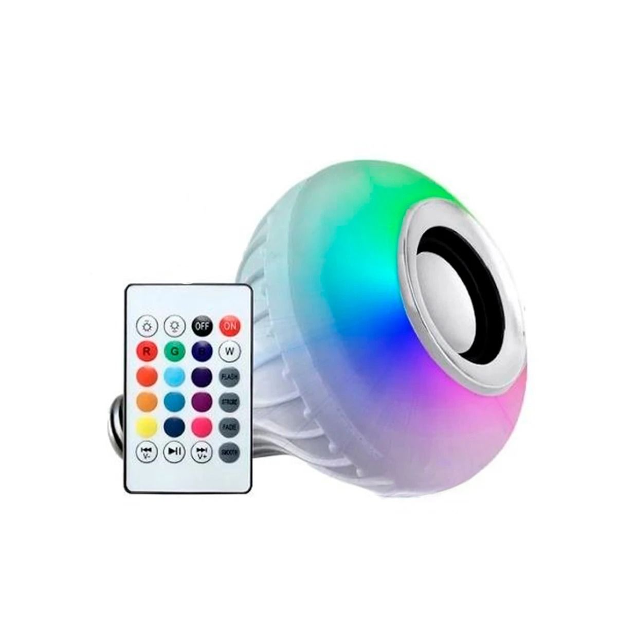 GENERICO - Pack2 Foco Moderno con Bluetooth y Luces Coloridas LED