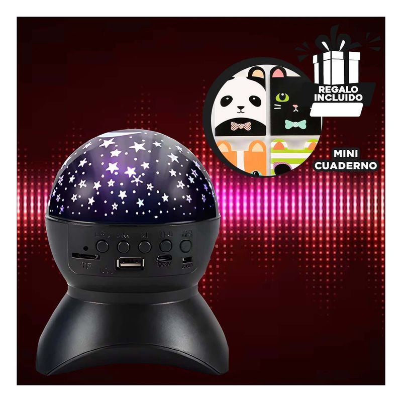 GENERICO - Pack12 Bocina Entradas MicroSD USB Negro Y+Regalo Agendita