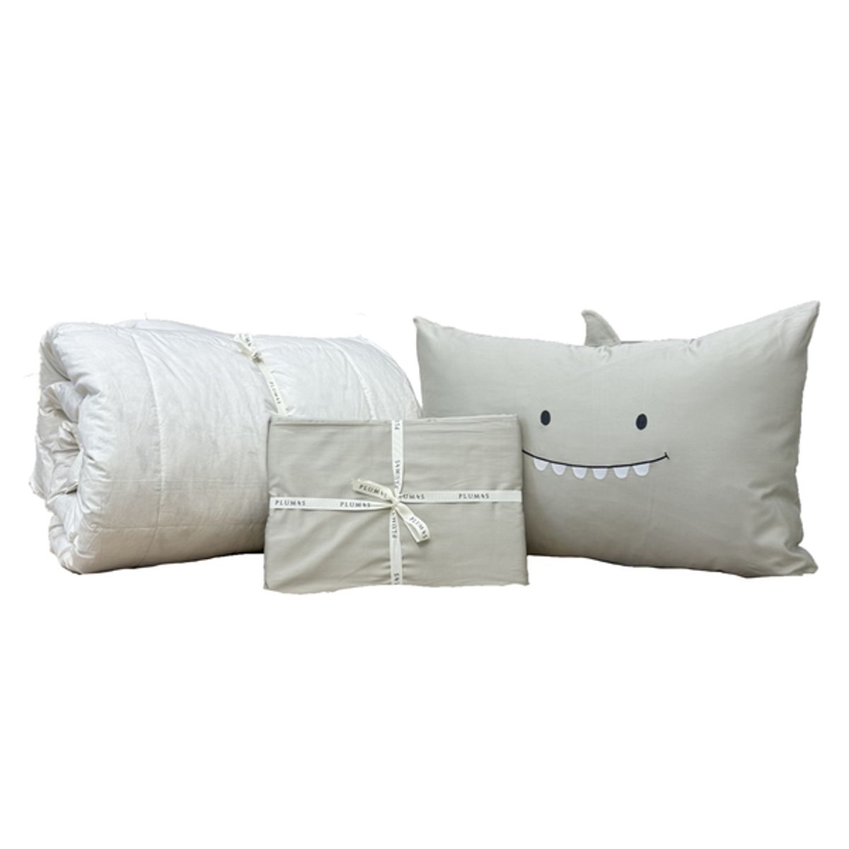 PLUMAS - Juego de Cubreduvet Shark - Medium gray