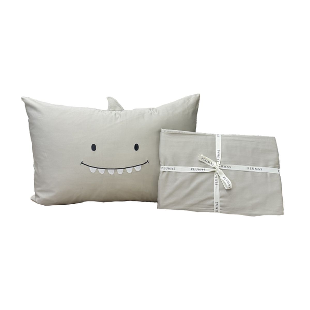 PLUMAS - Juego de Cubreduvet Shark - Medium gray