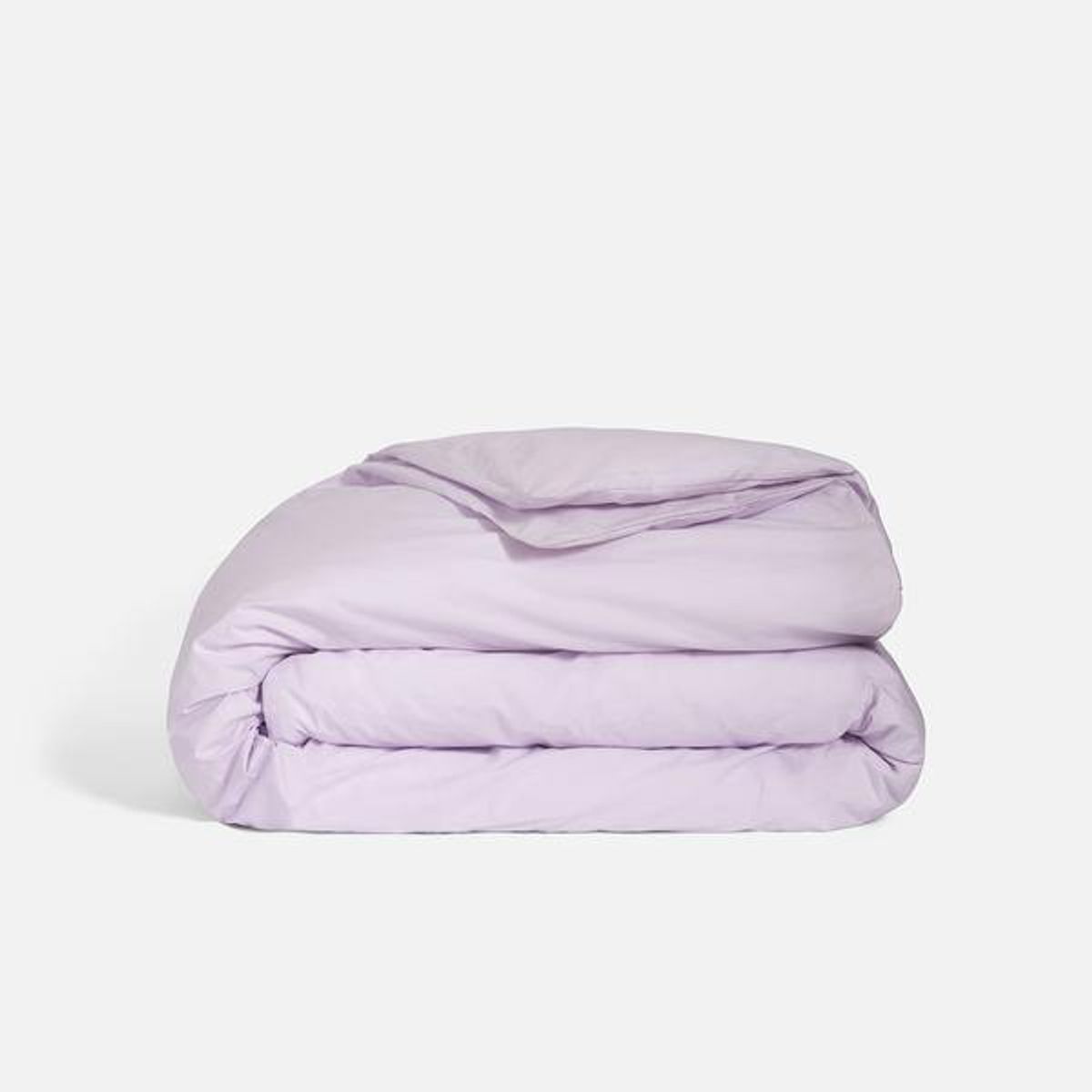 PLUMAS - Juego de Cubreduvet 400 Hilos 100% Algodón Pima Lila Twin