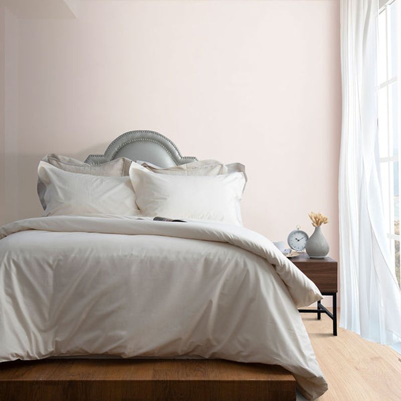 PLUMAS - Juego de Cubreduvet 250 Hilos 100% Algodón Pima Ivory