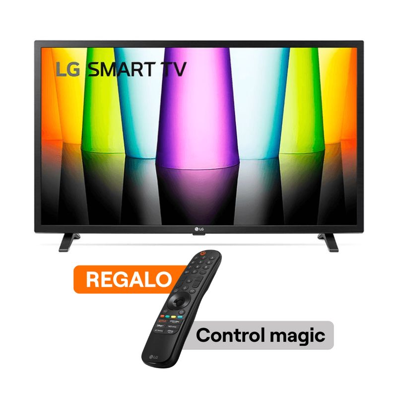 LG - Televisor LG 32 HD Smart TV webOS22 HDR 32LQ600BPSA + Control Magic