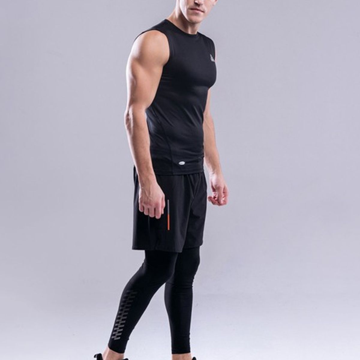 PEAK - Calentador + short negro hombre