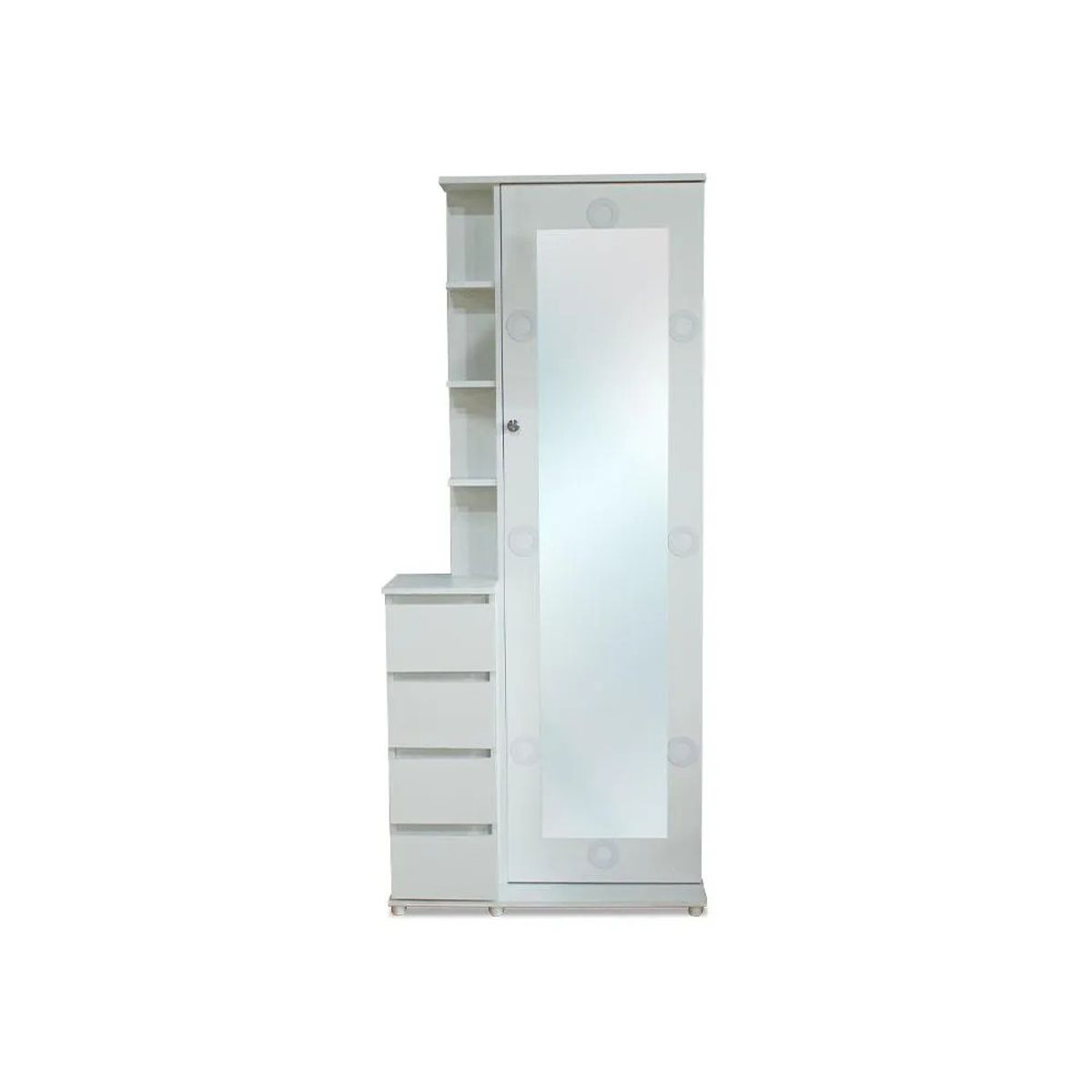 TU MESITA - Tocador Moderno Beauty Pro Color Blanco con Luces TU MESITA