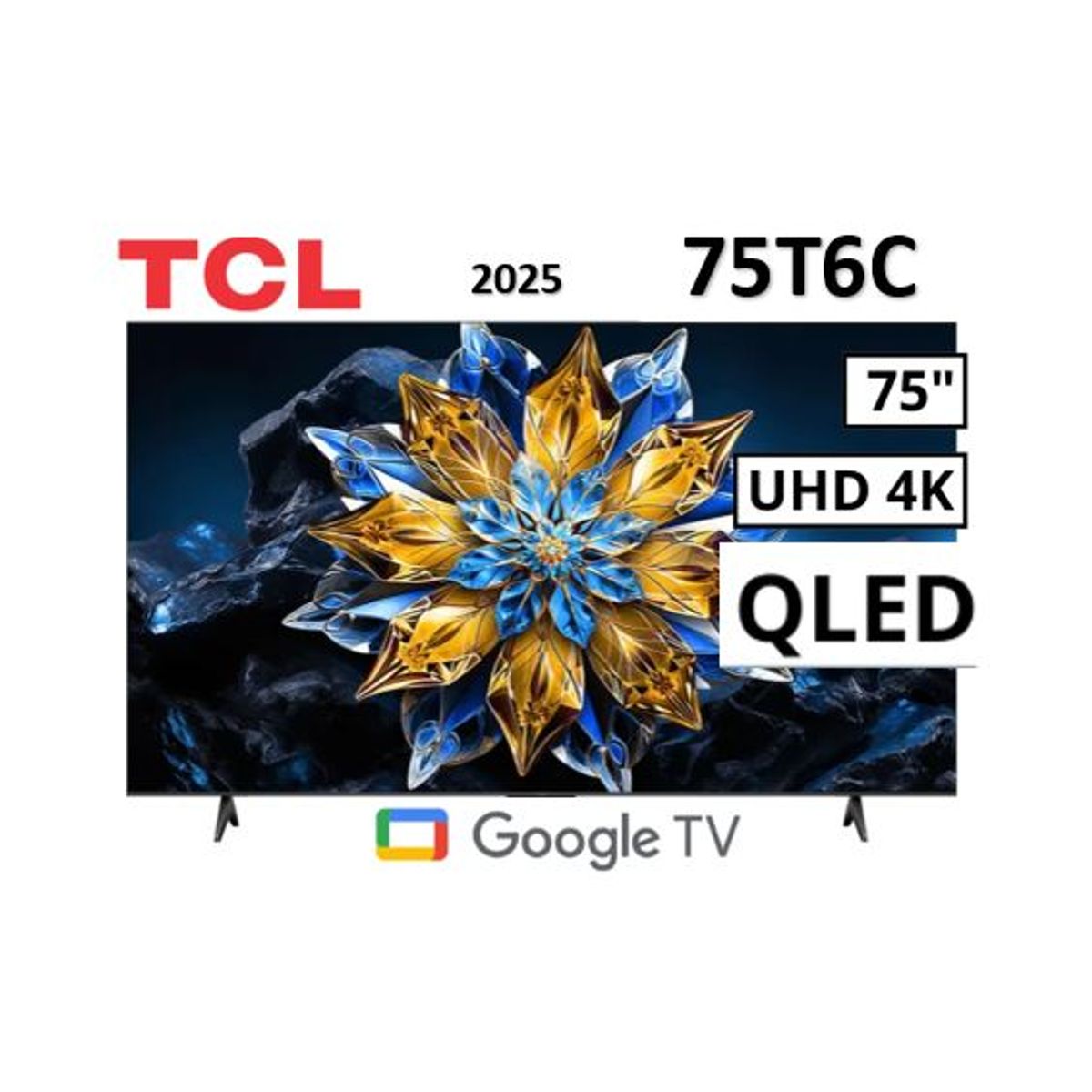 TCL - Televisor TCL QLED 75 UHD 4K Smart TV 75T6C