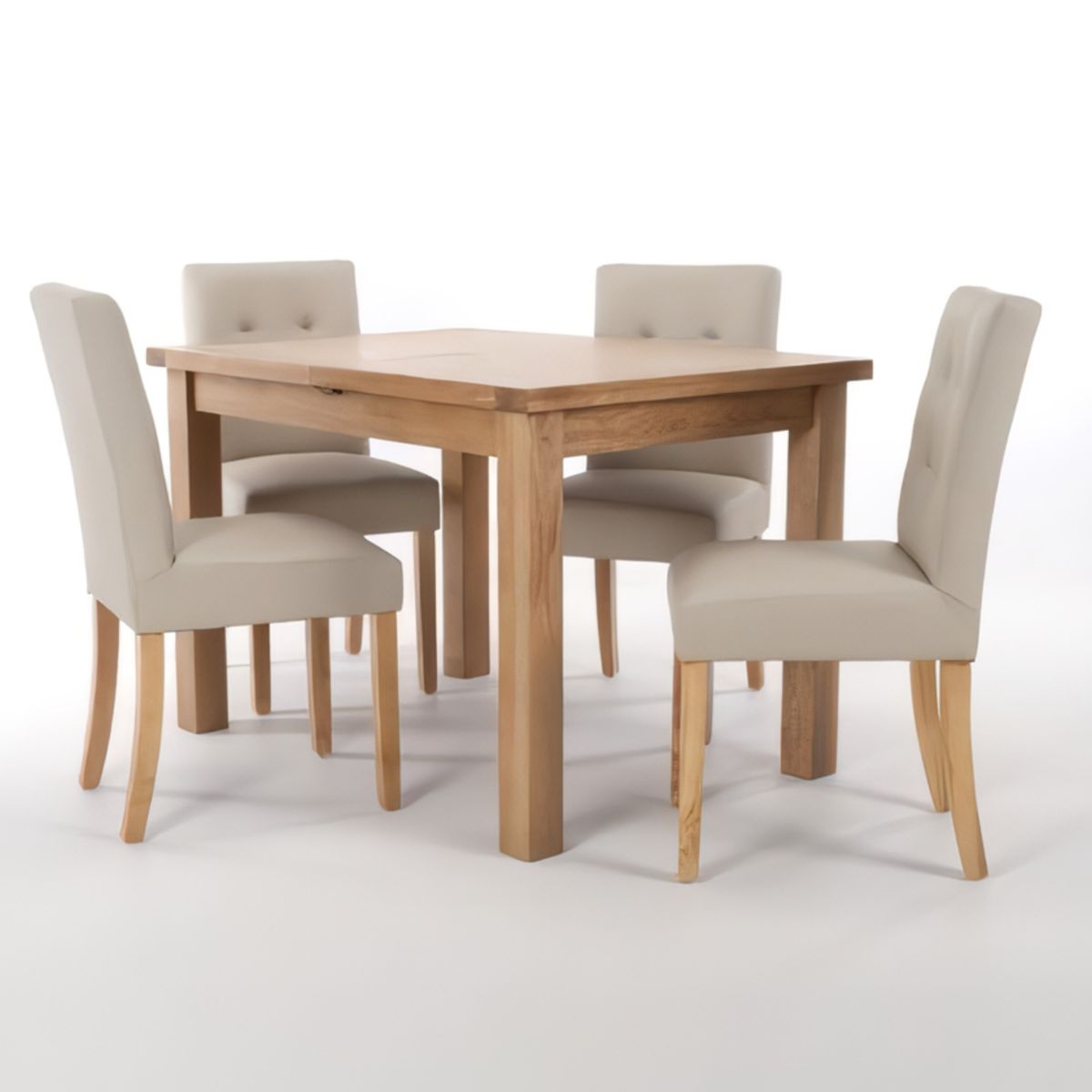 STIL NOVO - JUEGO DE COMEDOR 4 SILLAS LUCIANA BEIGE