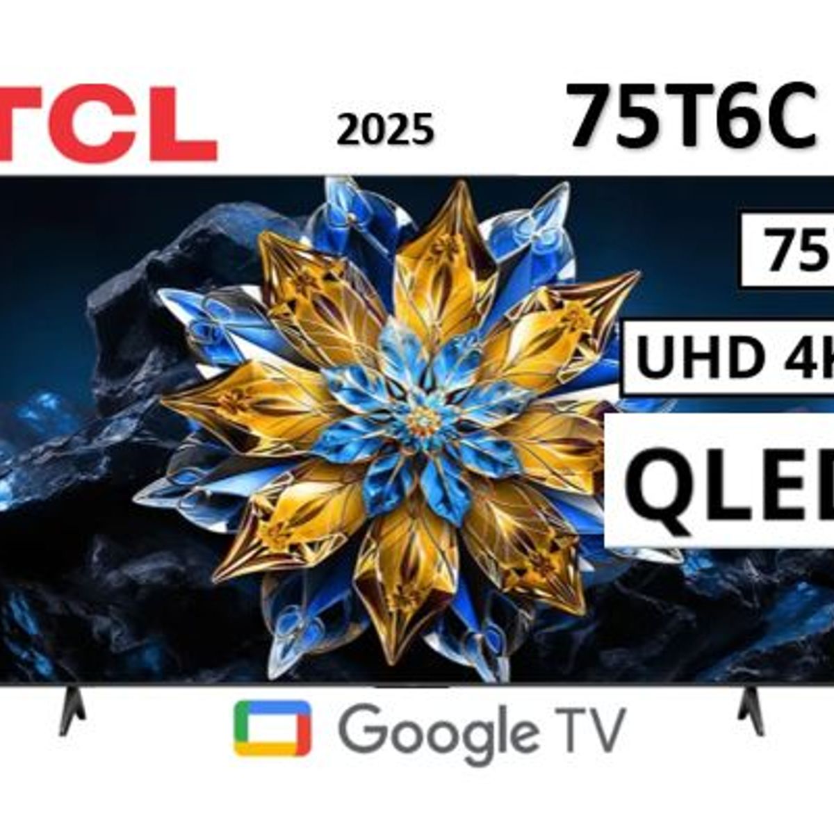 TCL - Televisor TCL QLED 75 UHD 4K Smart TV 75T6C