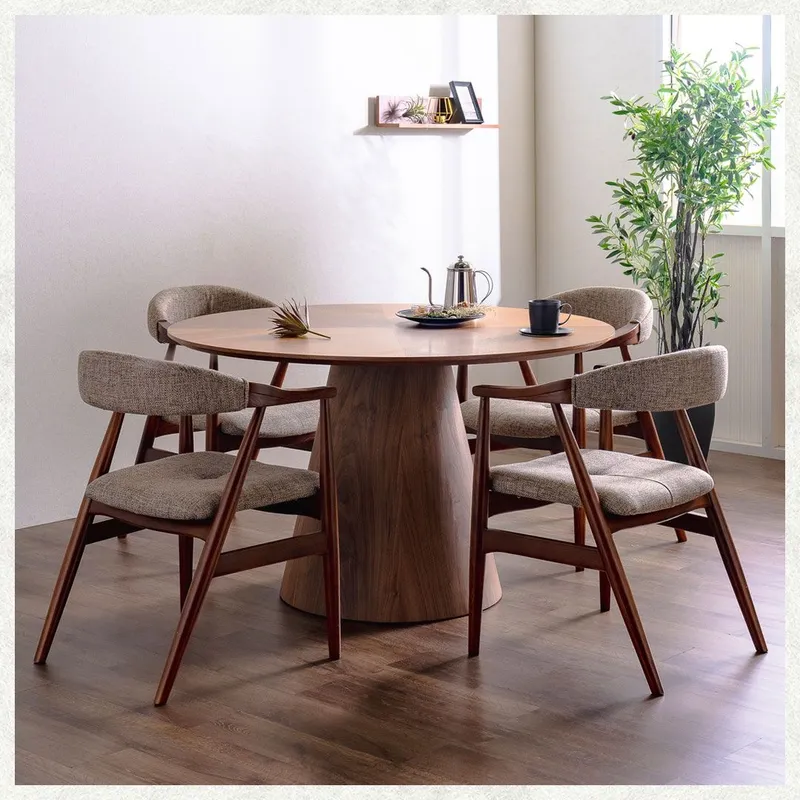 STIL NOVO - JUEGO DE COMEDOR 4 SILLAS ALBERTH CAMEL