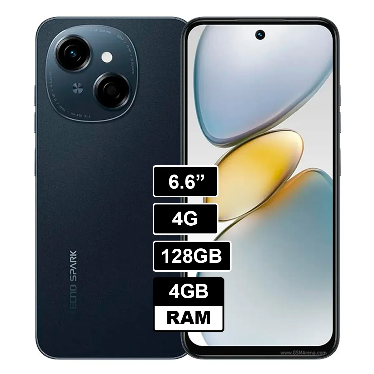 TECNO MOBILE - Celular Tecno GO 1 4GB RAM 128GB NEGRO