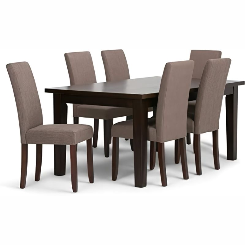 STIL NOVO - JUEGO DE COMEDOR 6 SILLAS CECILIA MARRON CLARO