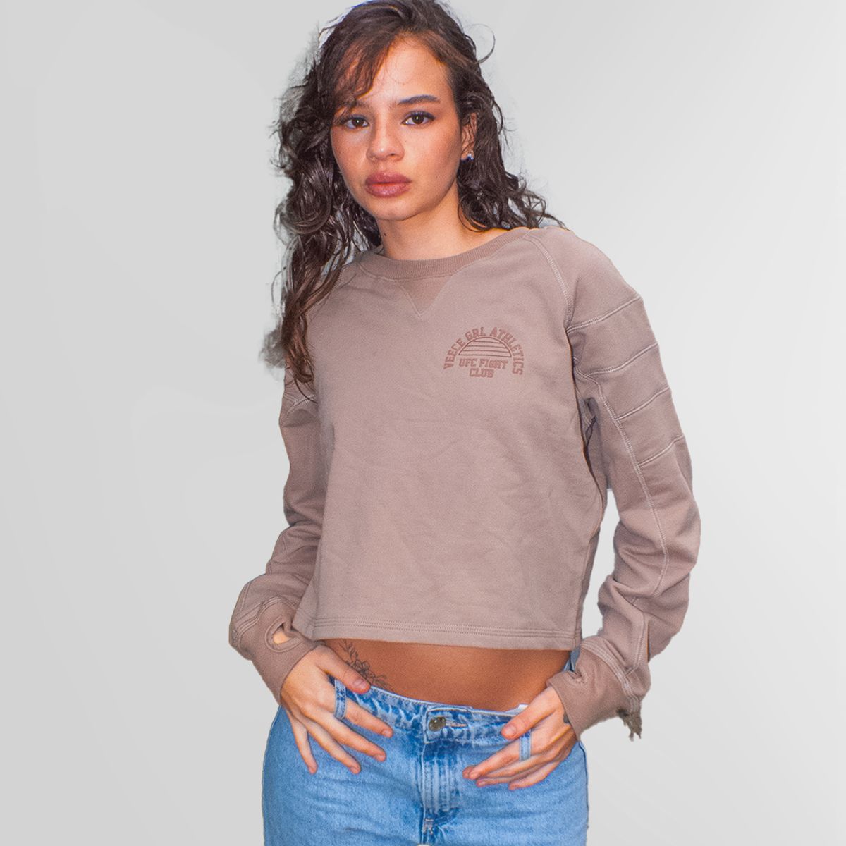 VEECE - Polera Algodón Veece Mujer UFC Fight Club Crew