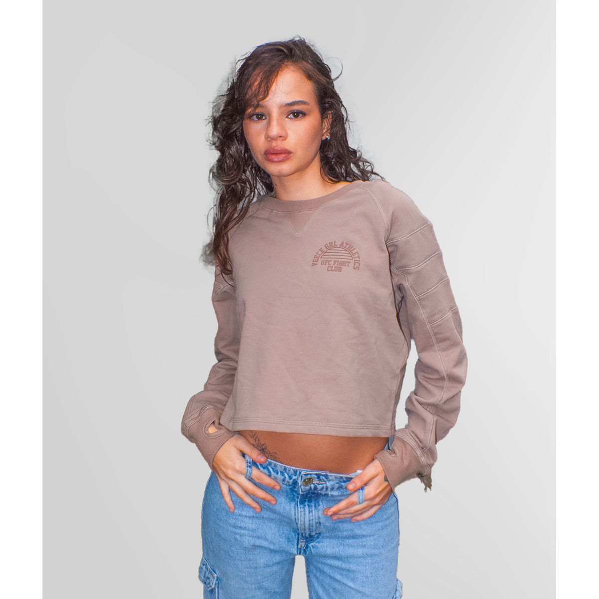 VEECE - Polera Algodón Veece Mujer UFC Fight Club Crew