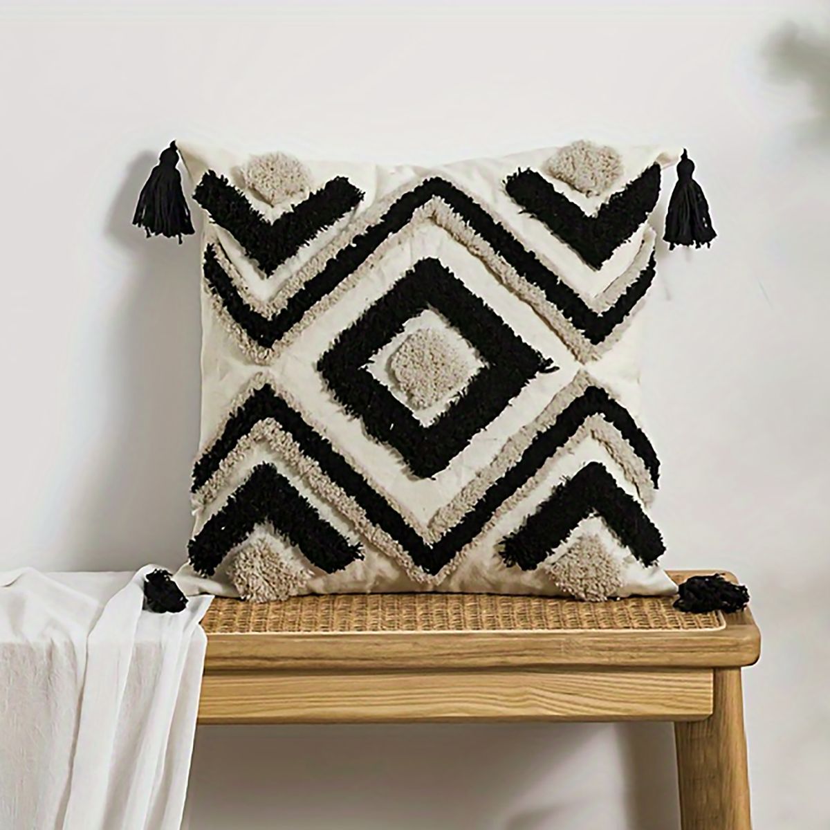 TEJICORP - Cojín Harald diseño nórdico 45 x 45 cm