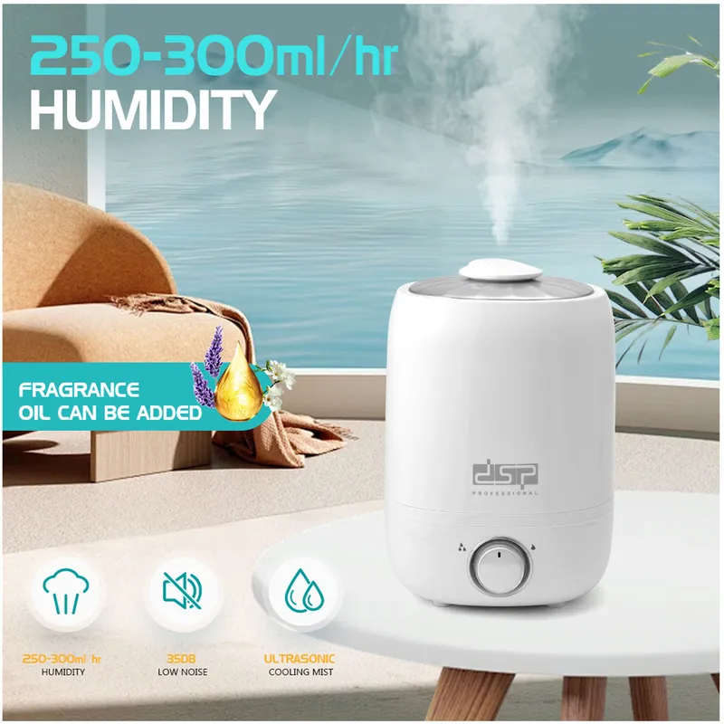 Dsp - Humidificador ultrasónico DSP Con Difusor de Aroma