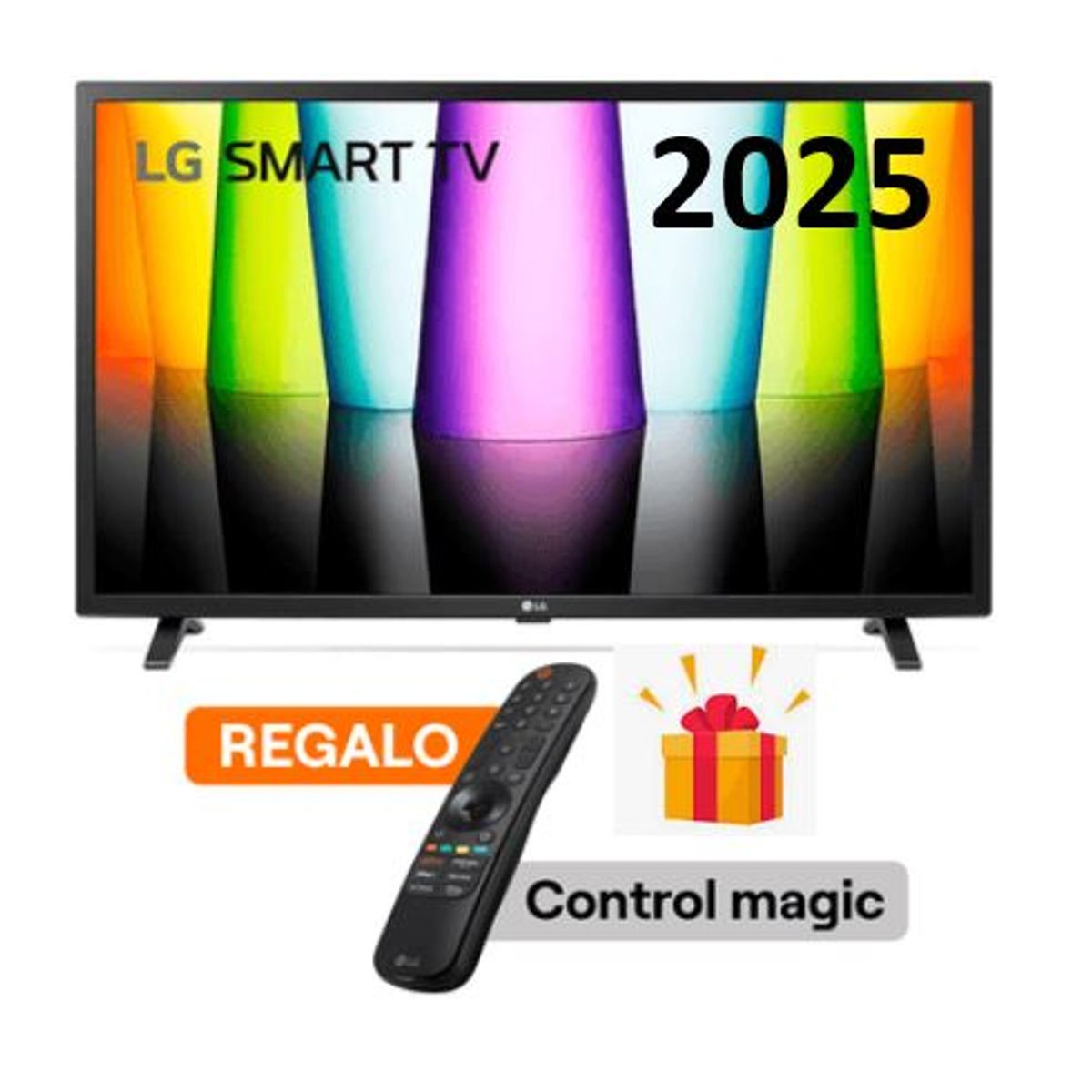 LG - Televisor LG 32 HD Smart TV webOS22 HDR 32LQ600BPSA + Control Magic