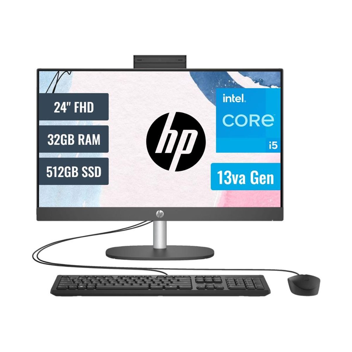 HP - All In One HP Pro one  240 G10 Intel Core i5 32GB RAM 512GB SSD 24" FHD FreeDOS