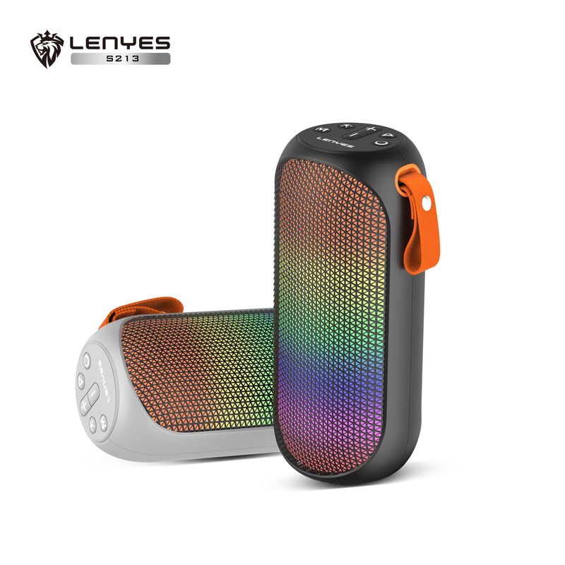 LENYES - Parlante Bluetooth Lenyes S213 Negro 20W RGB TWS Batería 1200mAh
