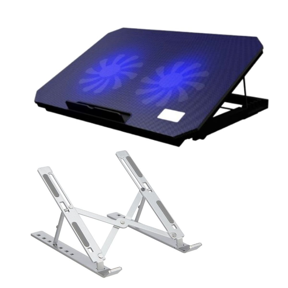 GENERICO - Kit Cooler Nuoxi S200 + Soporte Laptop Stand Aluminio