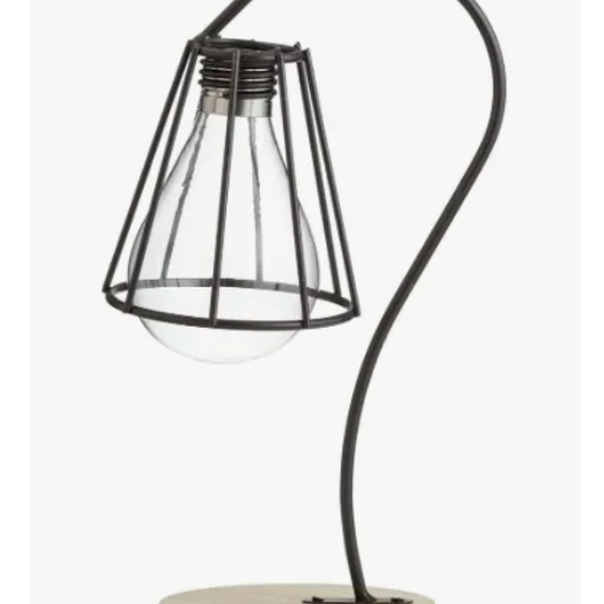 GENERICO - Soporte Decorativo Alto Para Sala Diseño De Lampara Negro