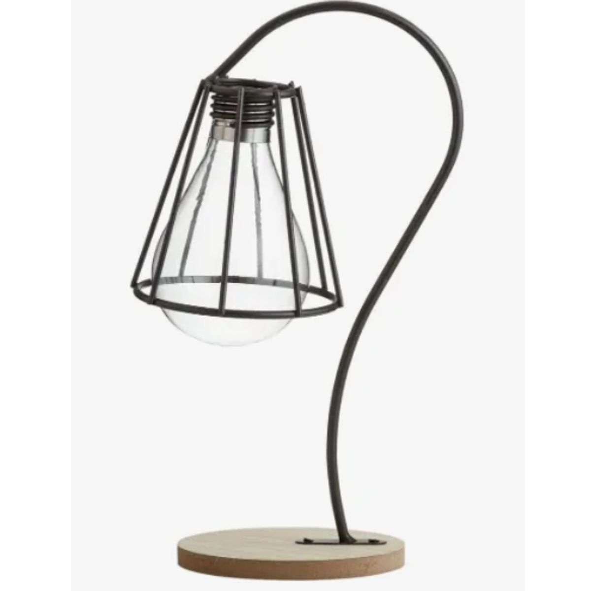 GENERICO - Soporte Decorativo Alto Para Sala Diseño De Lampara Negro