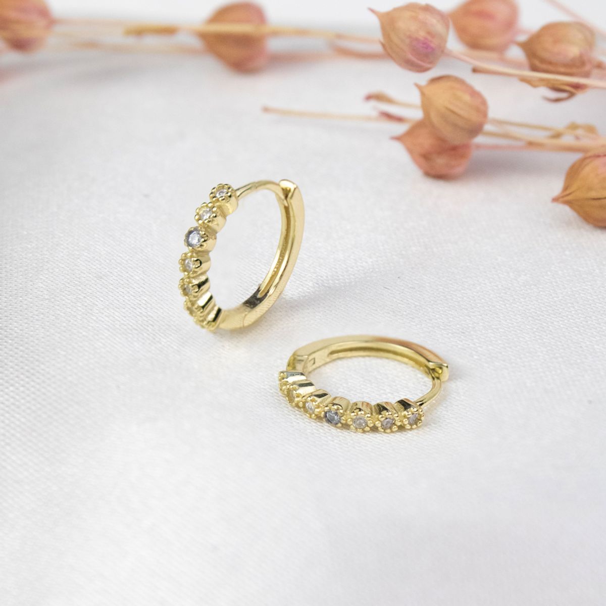 CLEO JOYAS & ACCESORIOS - Arete argolla Cami Gold Dorado Plata