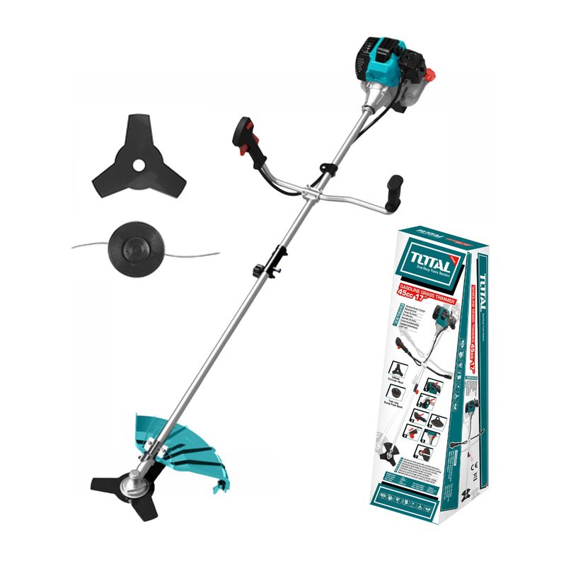 TOTAL TOOLS - MOTOGUADAÑADORA DESMALEZADORA A GASOLINA 2HP 427CC TOTAL - TP5434421
