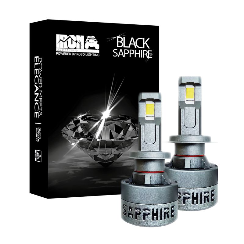 GENERICO - Kit Foco Led Iron Black Sapphire 9005 Csp 75w Canbus 12v