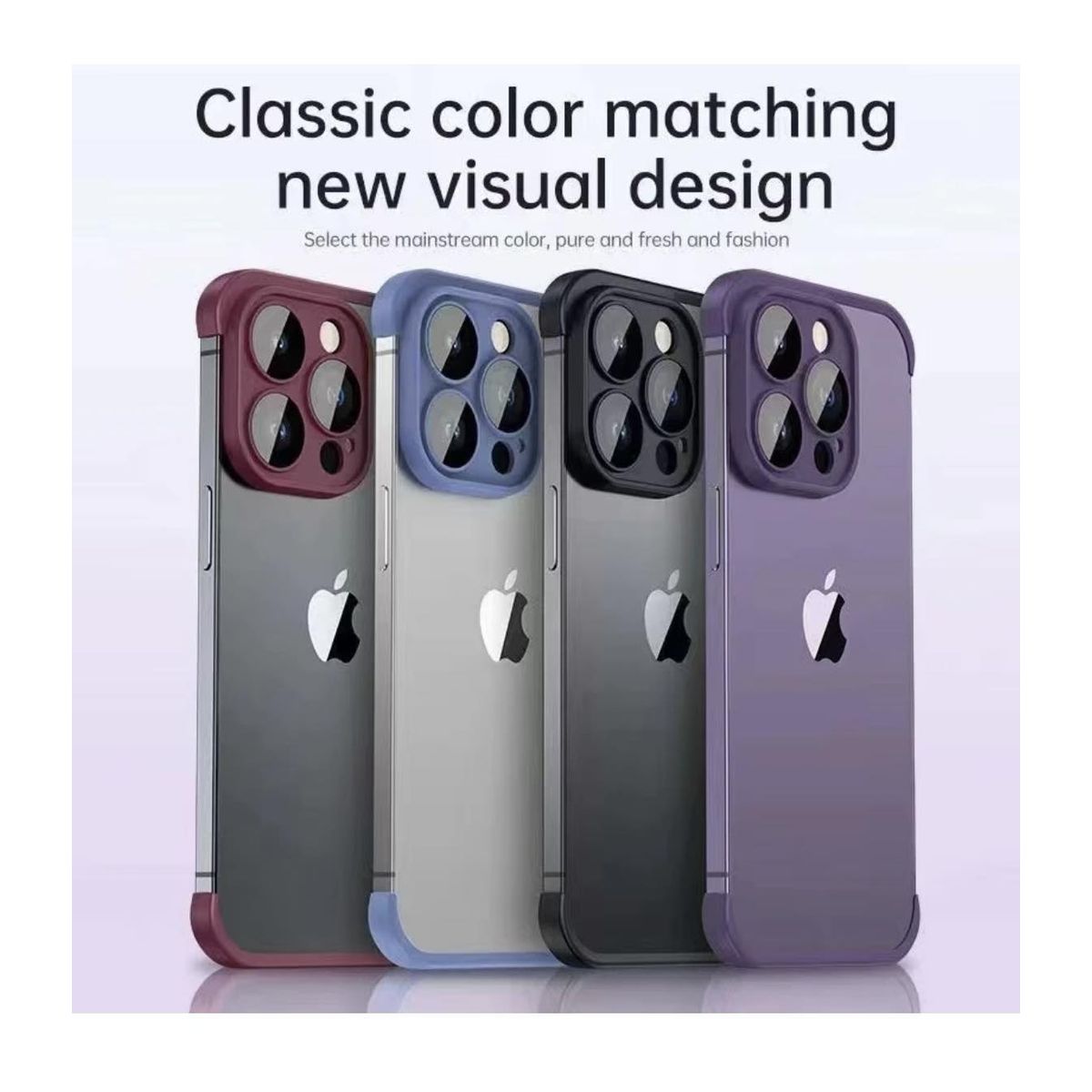 SMART - CARCASA FUNDA CASE ANTICAIDA 14 PRO MAX ROSA ESQUINAS EXTRA RESISTANT