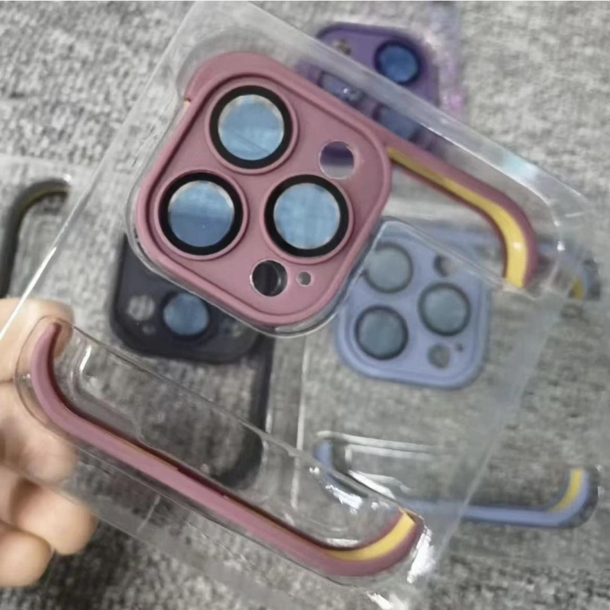 SMART - CARCASA FUNDA CASE ANTICAIDA 14 PRO MAX ROSA ESQUINAS EXTRA RESISTANT