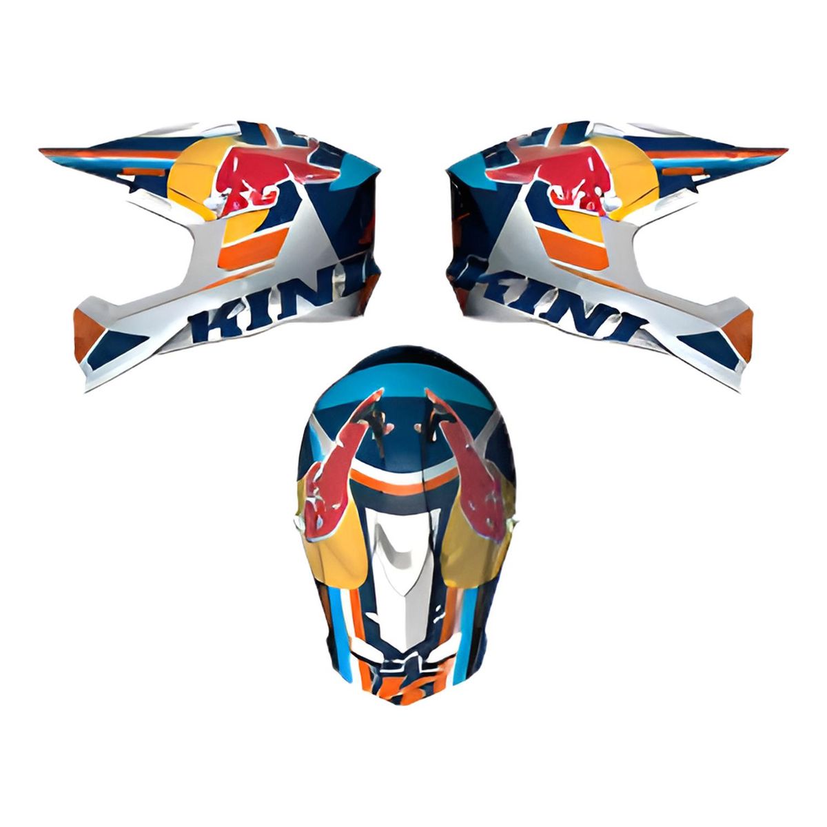 KTM - Casco Ktm Kini-rb Competition Blanco/azul T-m