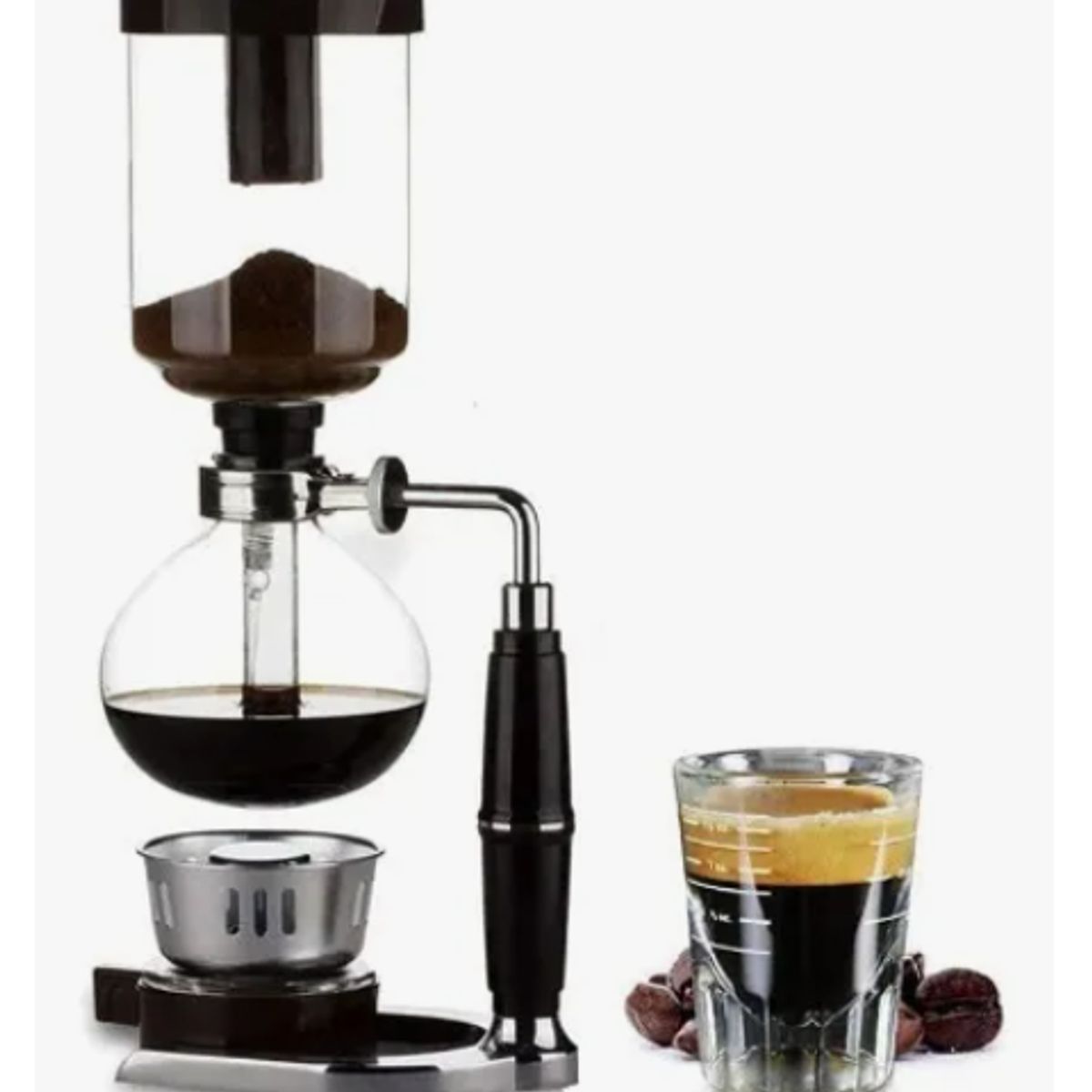 GENERICO - Cafetera Sifon De 360 Ml Negro