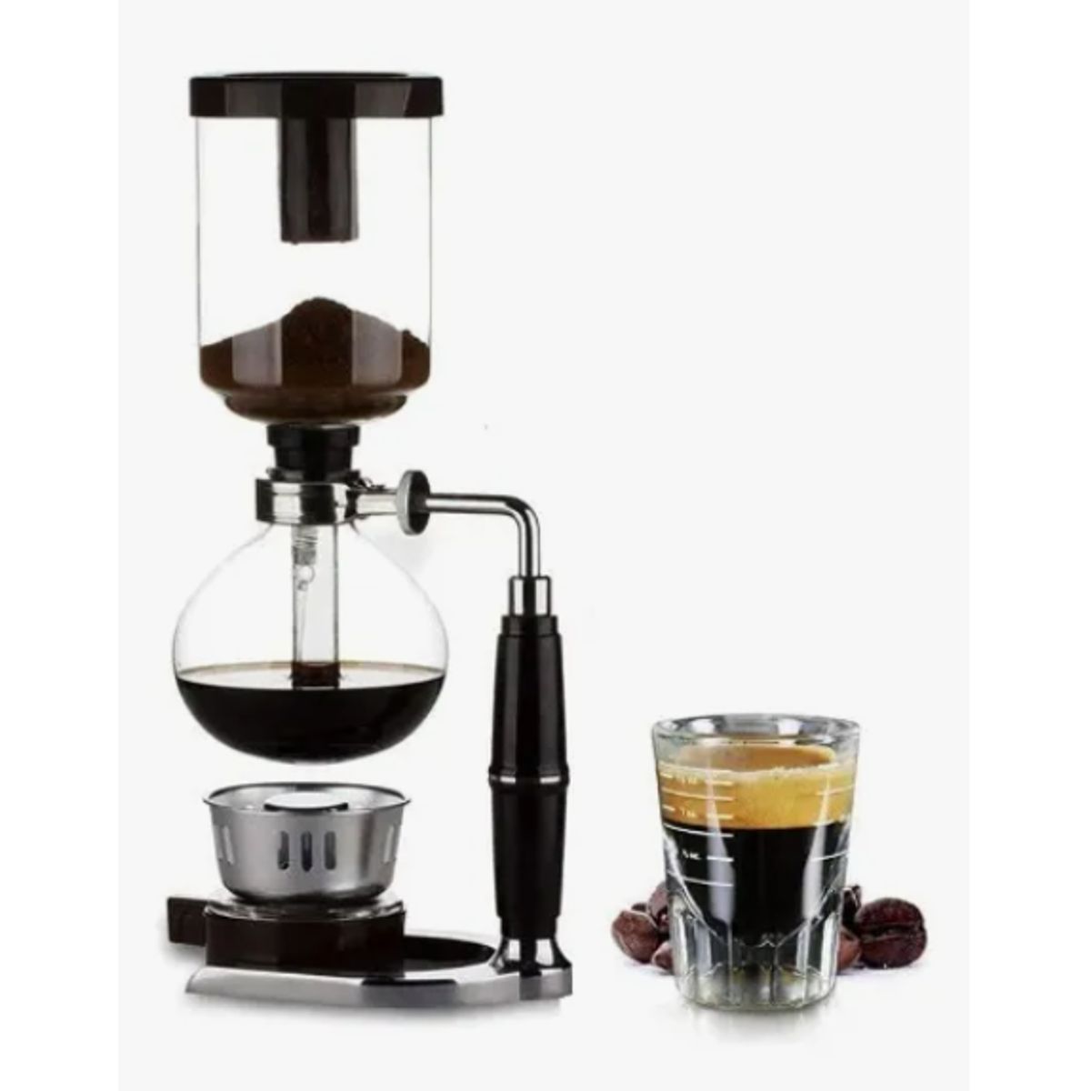 GENERICO - Cafetera Sifon De 360 Ml Negro