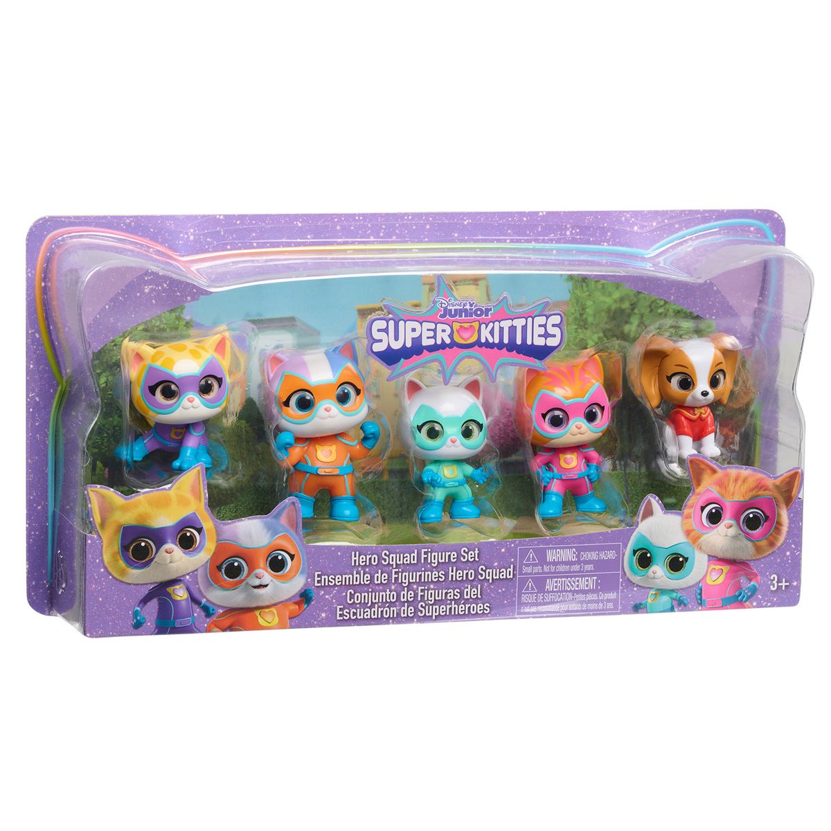 DISNEY CLASICOS - SuperKitties Hero Squad - Juego de figuras de 5 piezas