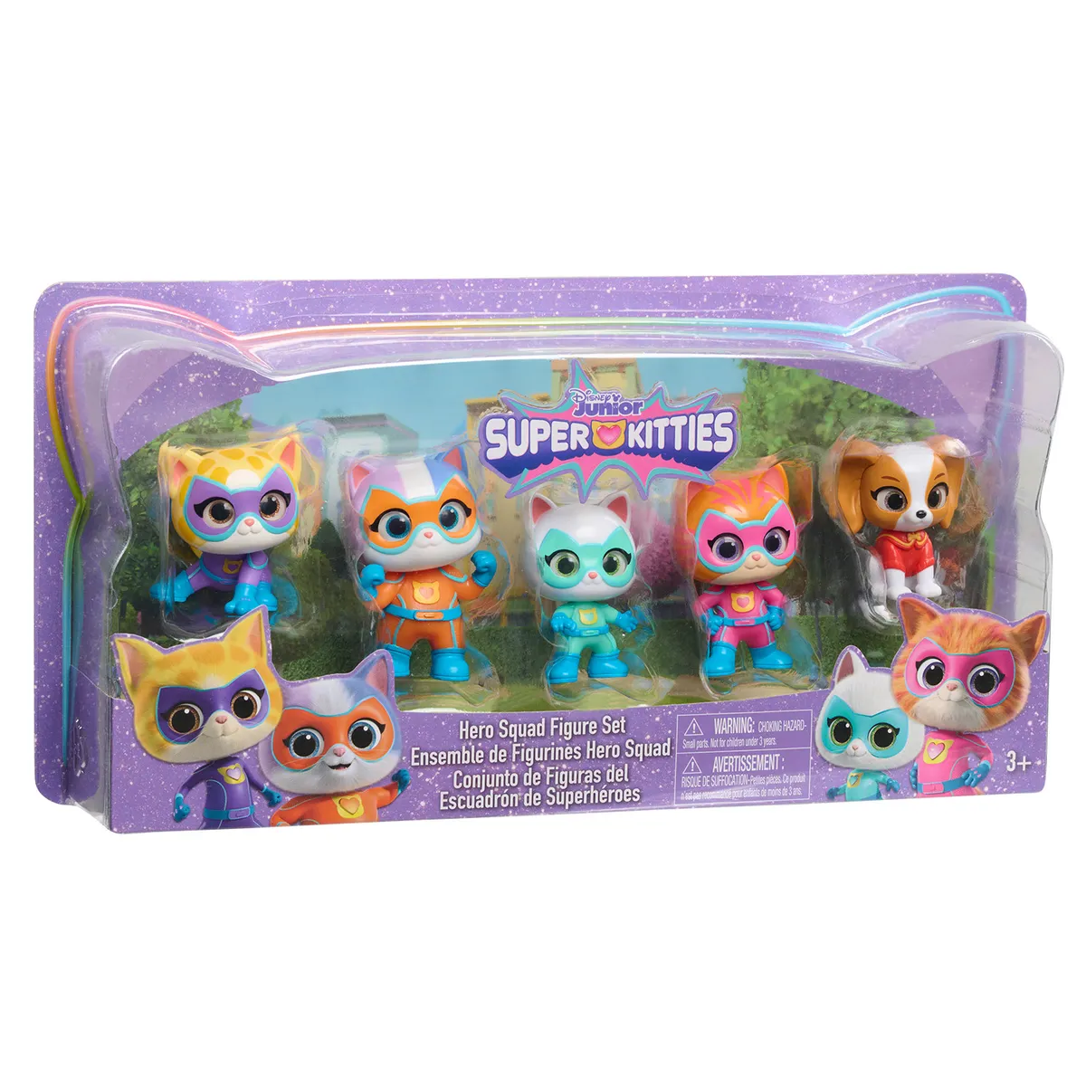DISNEY CLASICOS - SuperKitties Hero Squad - Juego de figuras de 5 piezas