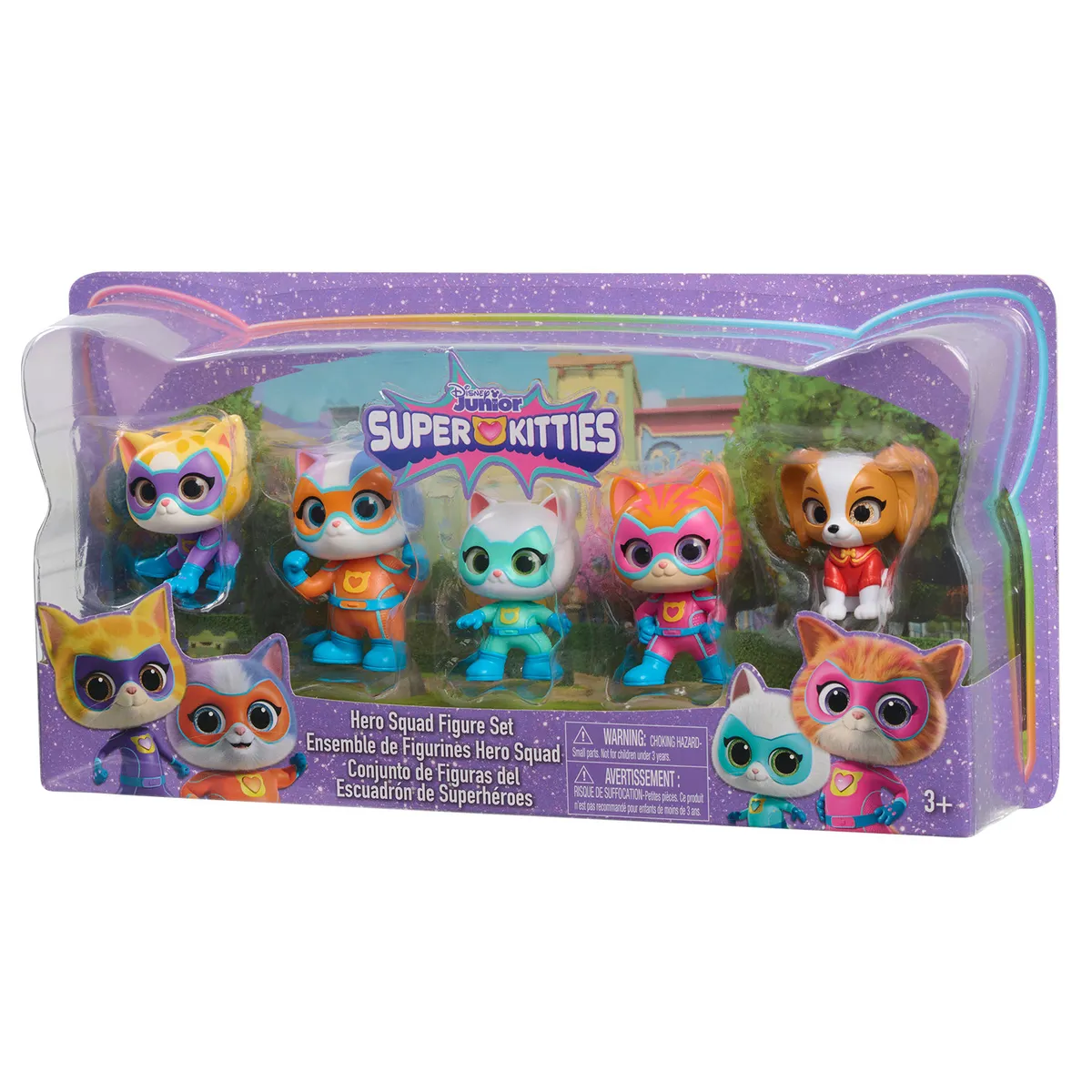 DISNEY CLASICOS - SuperKitties Hero Squad - Juego de figuras de 5 piezas