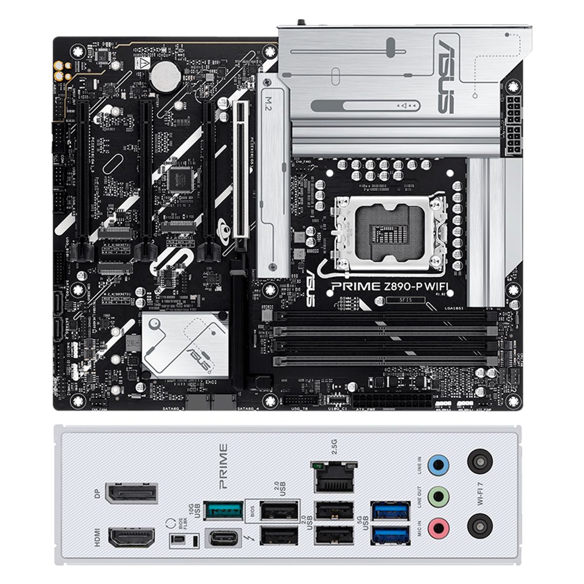 ASUS - Motherboard ASUS PRIME Z890-P WIFI Z890 LGA 1851 HDMI DP ATX