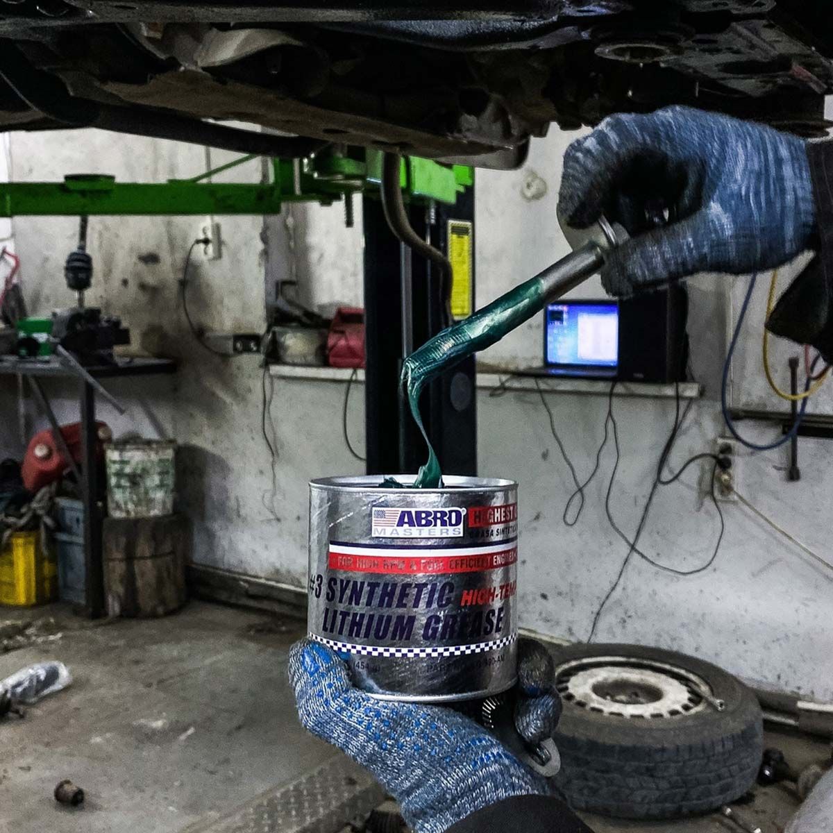 ABRO - ABRO Grasa de Litio #3 Sintética LG-990 x 3 + Regalo LG-921