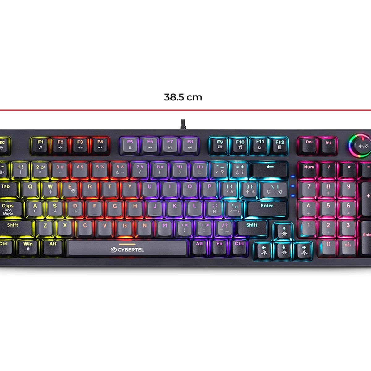 CYBERTEL - Teclado y Mouse Gamer Mecanico Cybertel STRIKER GRAY CBX GT1802B