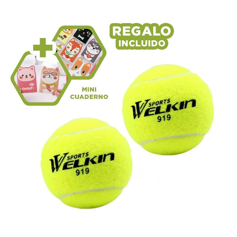 GENERICO - Set de Bolas para Entrenamiento de Tenis Y+Regalo Agendita